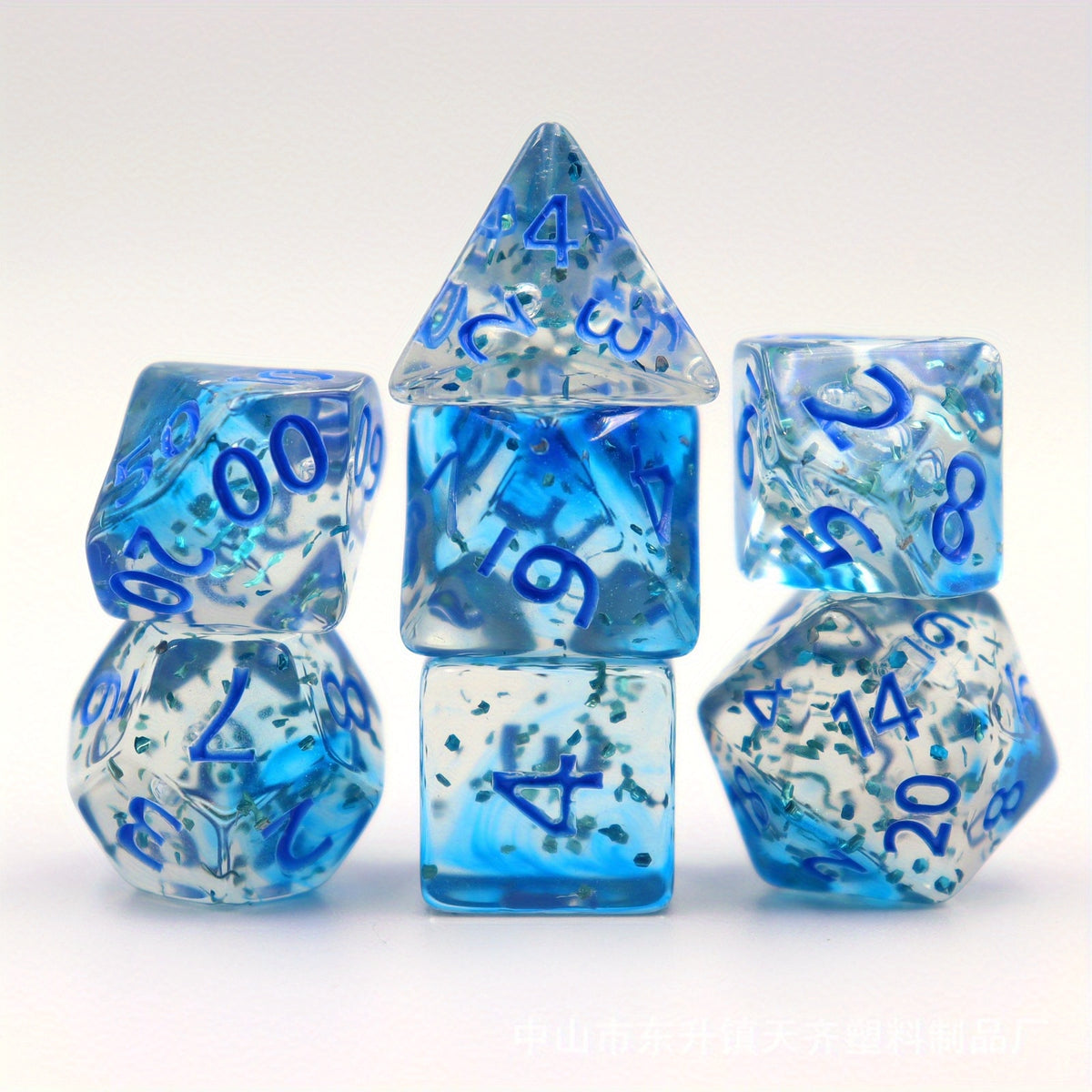 7pcs Letter Dice Set for Board Games and Parties