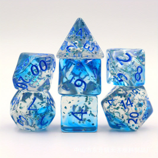 7pcs Letter Dice Set for Board Games and Parties