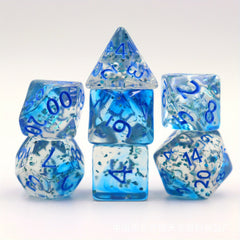 7pcs Letter Dice Set for Board Games and Parties