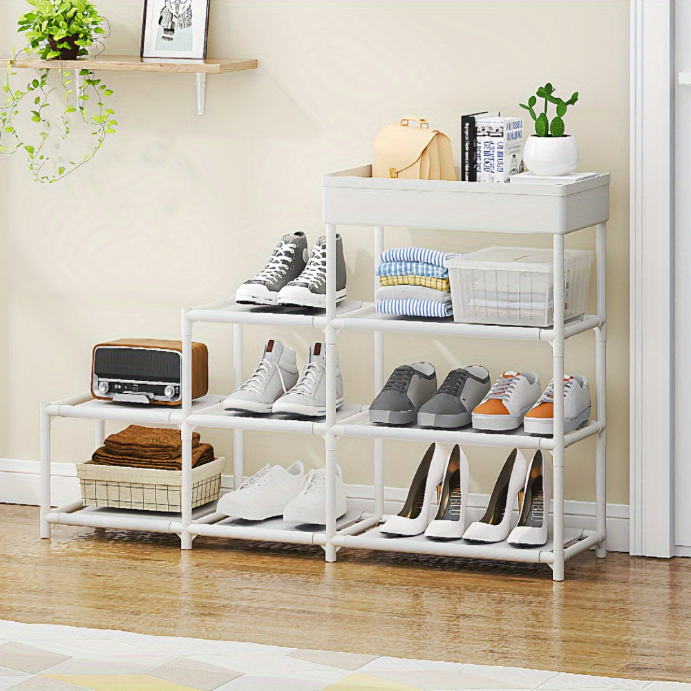 1pc Shoe Rack With Layers Standing Shoe Storage Container