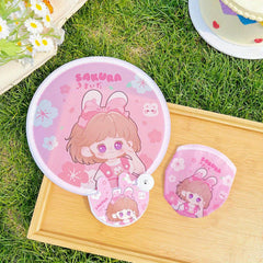 Mini Cloth Face Portable Fan Student