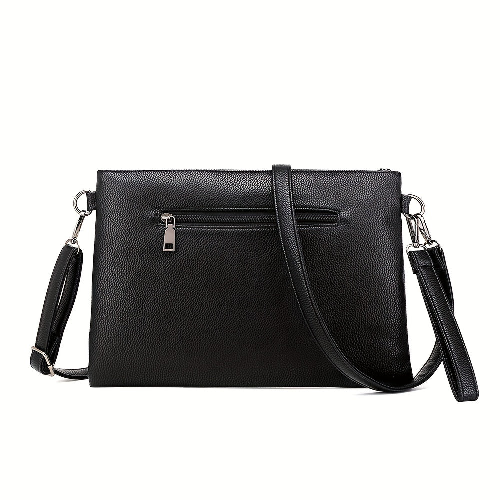 Gothic Skull Rivet Studded Crossbody Bag Y2K Punk Shoulder Bag