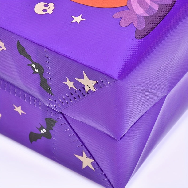 Non Woven Halloween Treat Bags with Handles Jack O' Lantern Design