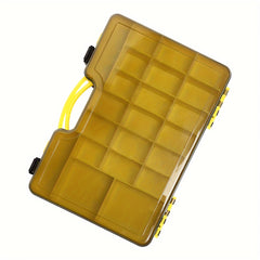 Double Sided Tool Storage Box With Grids & Handles Plastic Small Parts Organizer