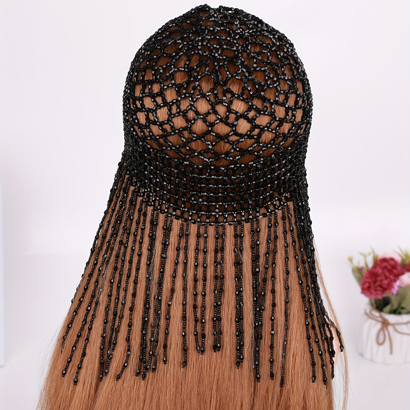 1920s Beaded Cap Headpiece Roaring 20s Beaded Flapper Belly Dance Cap