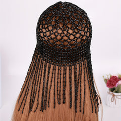 1920s Beaded Cap Headpiece Roaring 20s Beaded Flapper Belly Dance Cap