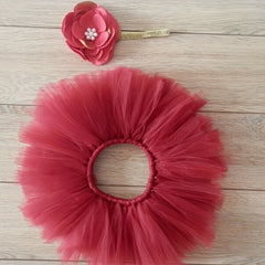 2pcs Baby Girl Tutu Skirt Photo Props Newborn Clothes Photography Accessories