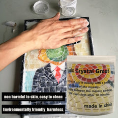80G Crystal Translucent Grout Glue Nano Glass Tiny Beads Dilute Epoxy