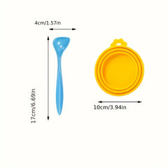 Pet Can Lid 3 in 1 Food Sealing Lid With Spoon - Keep Pet Food Fresh