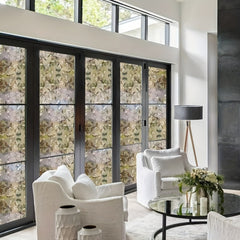Privacy Window Film Flower Pattern Window Sticker