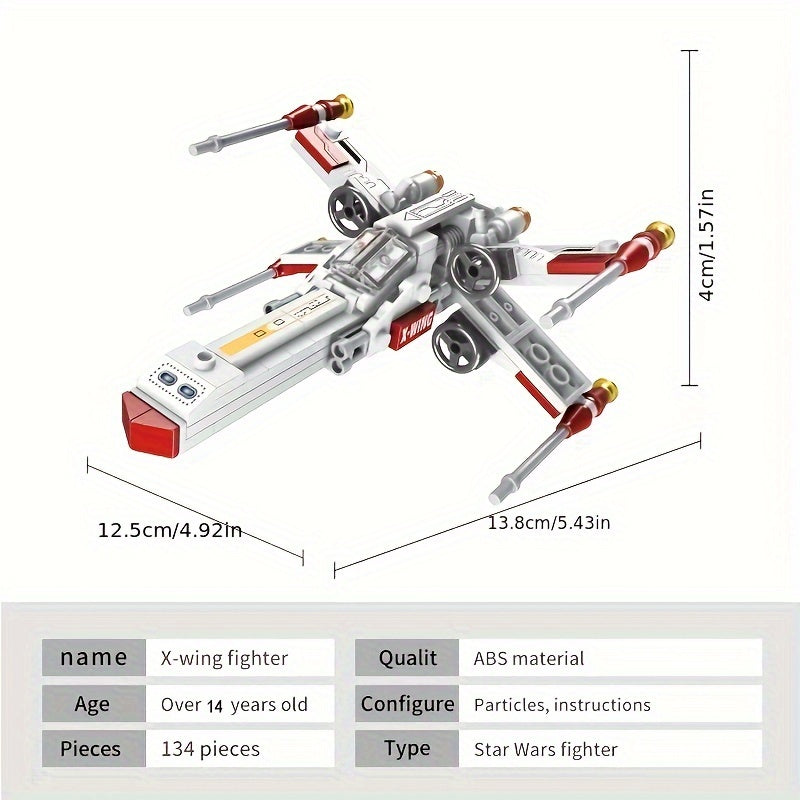 X Wing Fighter Building Kit Toy Gift Sci fi Series Christmas Halloween Ornaments