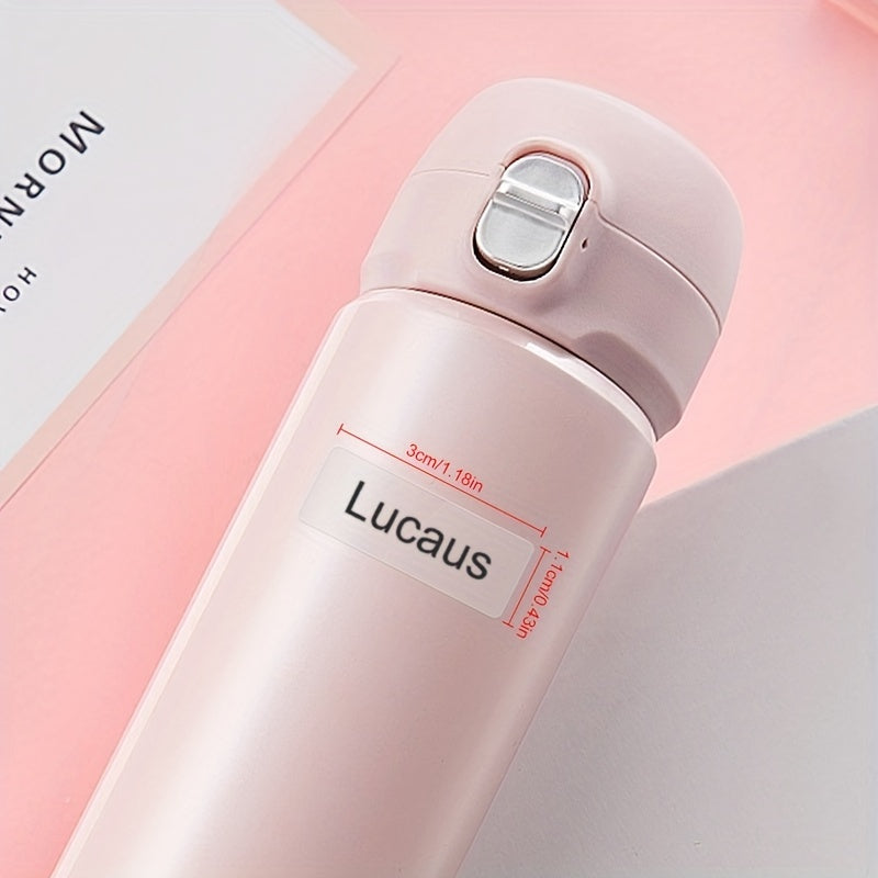Customized Transparent Name Sticker 3x1 Waterproof Labels Kids Stat