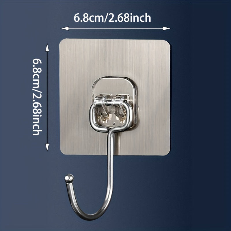 5pcs Wall Hooks Large Size Punching Hook For Kitchen Room