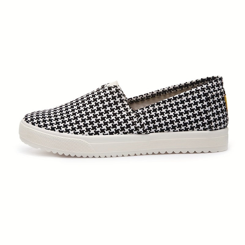 Women's Windmill Pattern Canvas Slip-On Flat Shoes