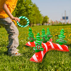 Inflatable Christmas Hoop Cross Tree Toy