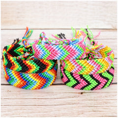 5-Piece Rainbow Bracelet Set Friendship Wristband Boho Bracelet for Friends
