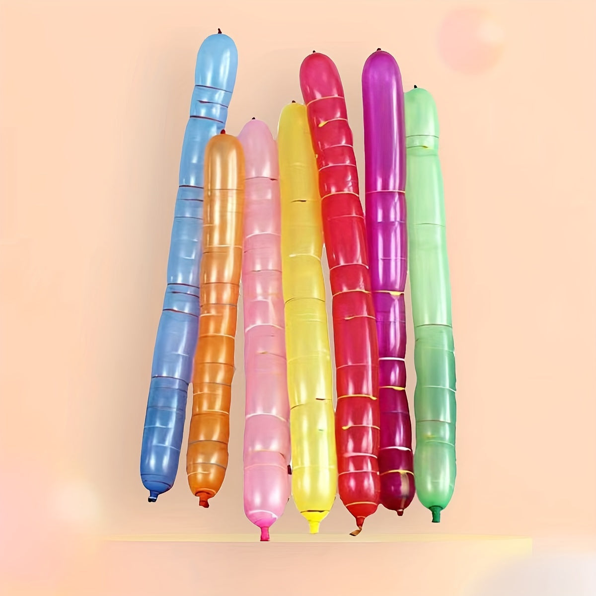 Rocket Balloon Long Strip Latex Toy Flying Weather Ball Decoration