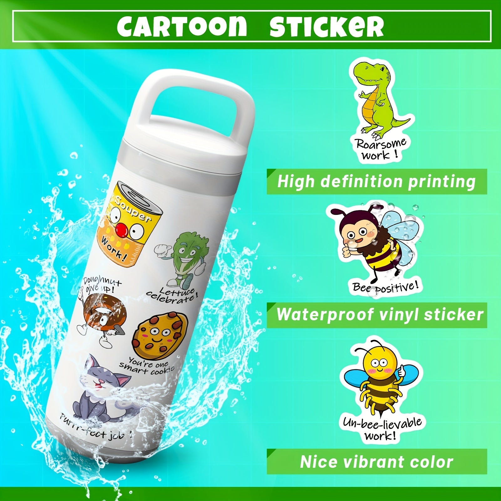 100pcs Punny Teacher Stickers For Students - Funny Classroom Reward Stickers