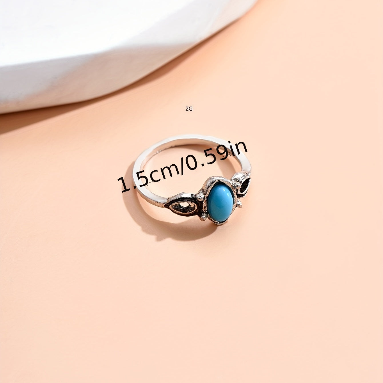 Turquoise Open Toe Ring Boho Style Foot Jewelry