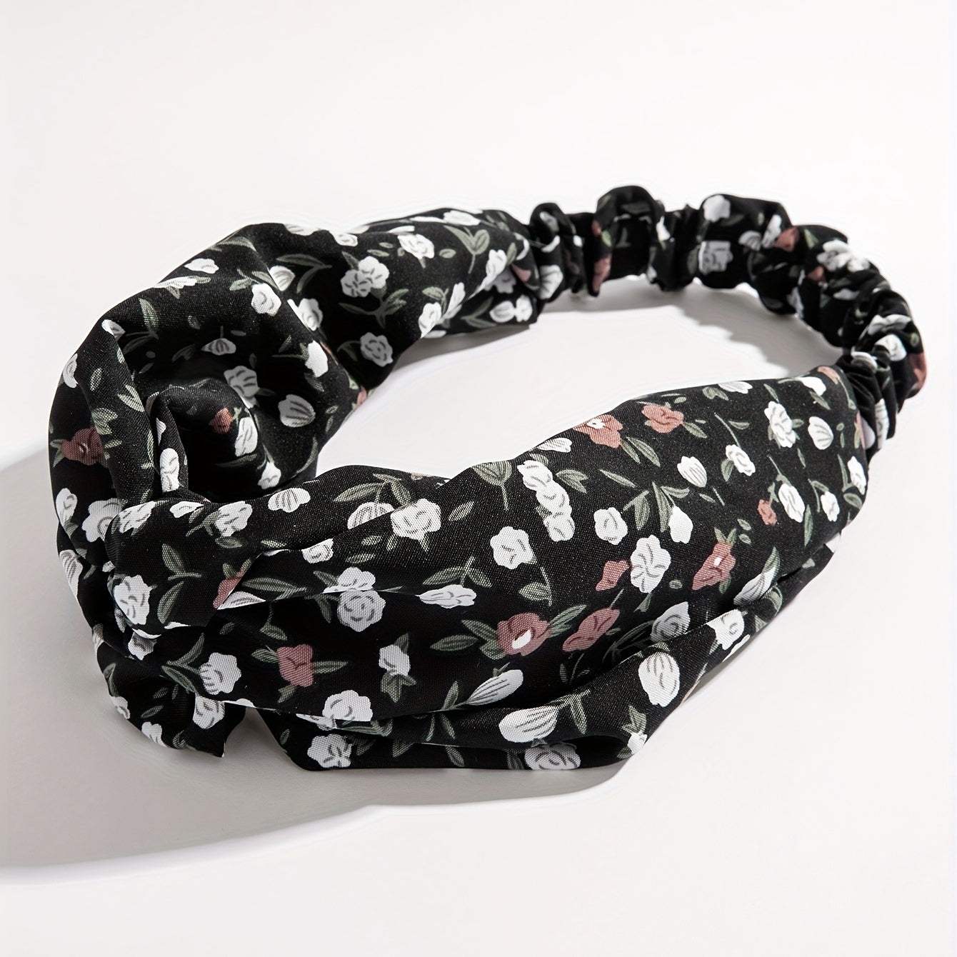 Criss Cross Headband Stretchy Hair Band Floral Printed Hair Band Style Headdress