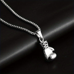 Hip Hop Boxing Gloves Charm Golden Silver Plated Vintage Victory Pendant