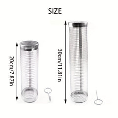 BBQ Net Tube Grill Basket for Fish & Vegetables