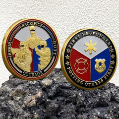 First Responders Courage Challenge Coin Gift for Collection
