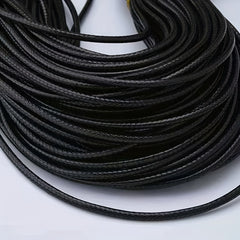 Braided Leather Cord Necklace Chain with Lobster Clasp for Jewelry Making