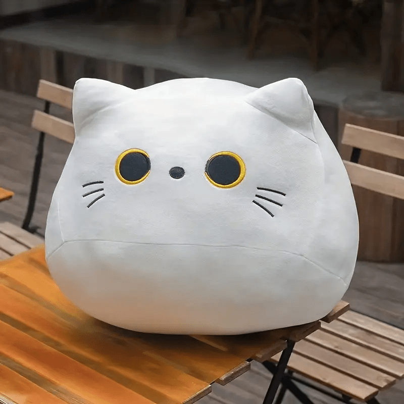 Grey Cat Throw Pillow Plush Doll Gift Decoration Doll
