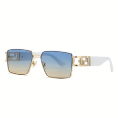 Metal Frame Sunglasses Casual Gradient UV400