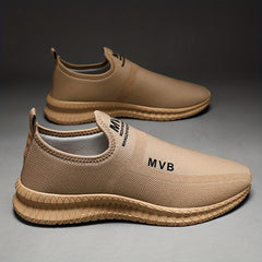 Men's Knit Slip On Casual Shoes Soft Sole Sneakers