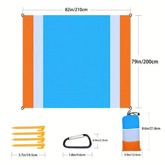 Portable Camping Nylon Picnic Mat Waterproof Plaid Beach Mat