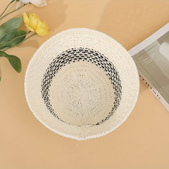 Crochet Bucket Hat Hollow Out Breathable Casual Cloche Summer Outdoor