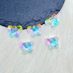 5 Crystal Butterfly Red DIY Pendant Earrings