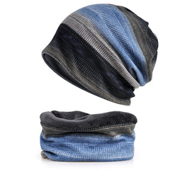 2PC Women Winter Beanie Hat Scarf Set Warm Fleece Lined Snow Knit Ski Cap