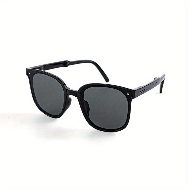 Foldable Rivet Jelly Frame Sunglasses UV400
