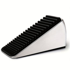 Heavy Duty Door Stopper 2.6 In Height Zinc Alloy & Silicone