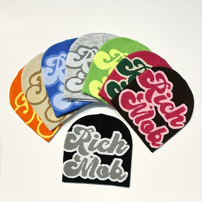Colorful Knit Beanie Hat for Men and Women - Autumn/Winter