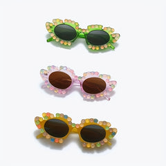 Kids' Funny Sunglasses Daisy Faux Pearl Sun Glasses
