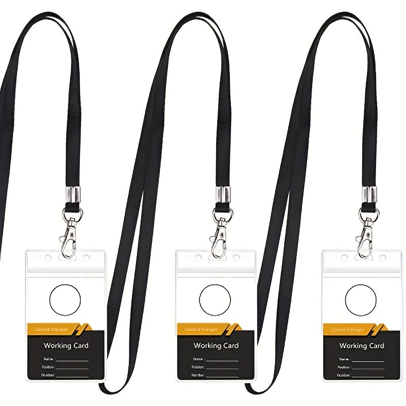 PVC Waterproof Chest Card Sleeve ID Card With Lanyard