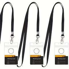 PVC Waterproof Chest Card Sleeve ID Card With Lanyard