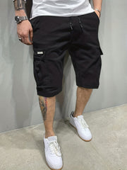 Men's Classic Cargo Shorts with Drawstring Waist