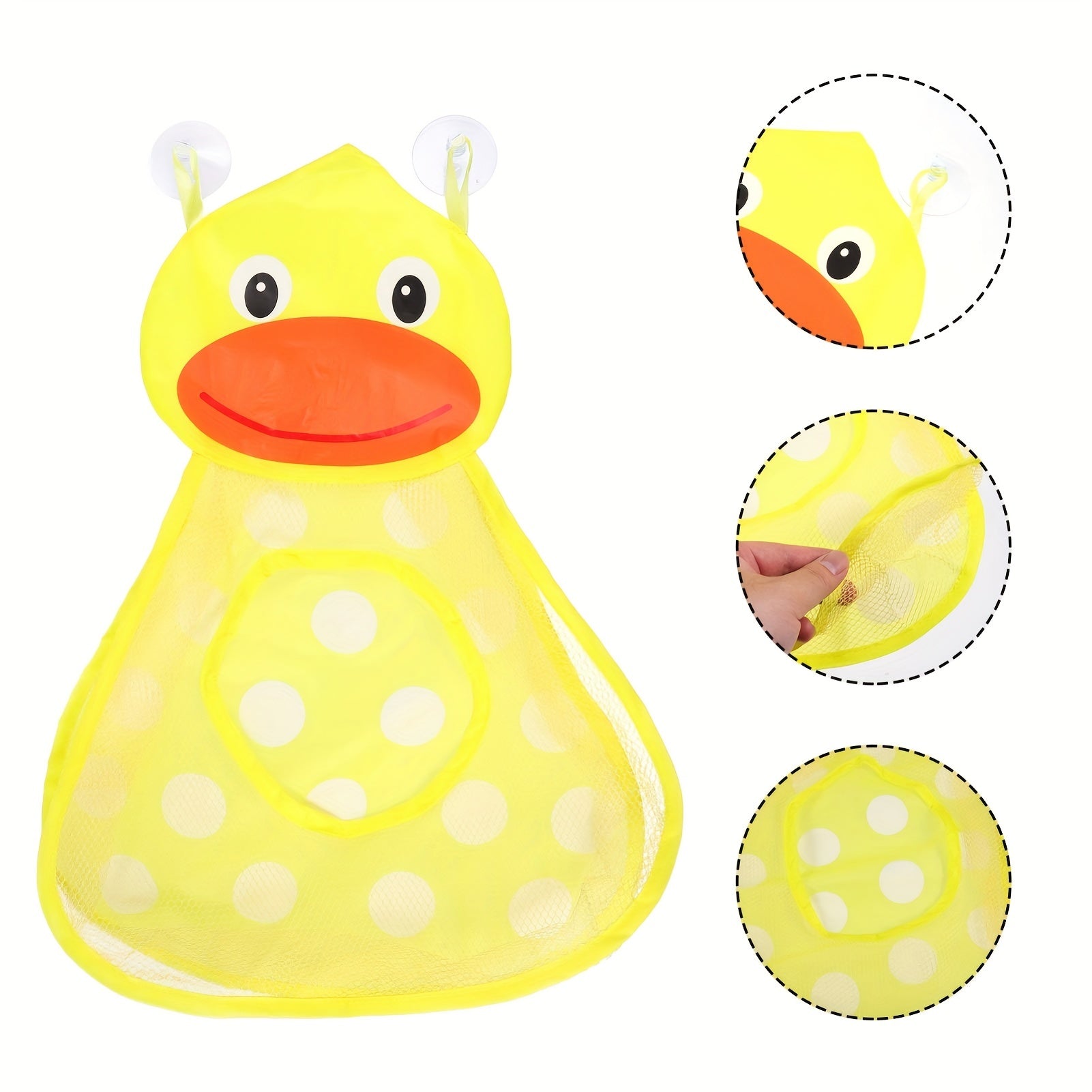 Little Yellow Duck Cartoon Bathroom Bedroom Kids Toy Storage Hanging Bag