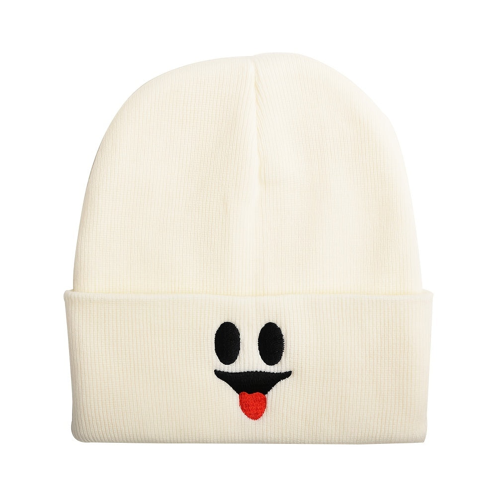 Embroidered Knit Beanie Hat for Autumn/Winter Ski Cold Hat - Halloween Gift