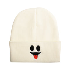 Embroidered Knit Beanie Hat for Autumn/Winter Ski Cold Hat - Halloween Gift