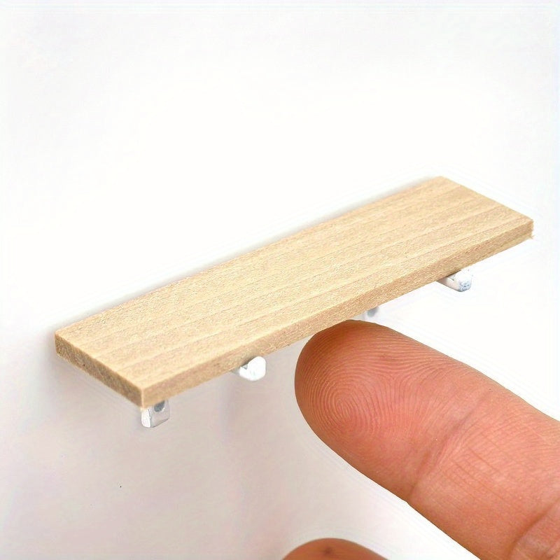 1:12 Dollhouse Wall Shelf Mini L Shaped Rack Right Angle Storage