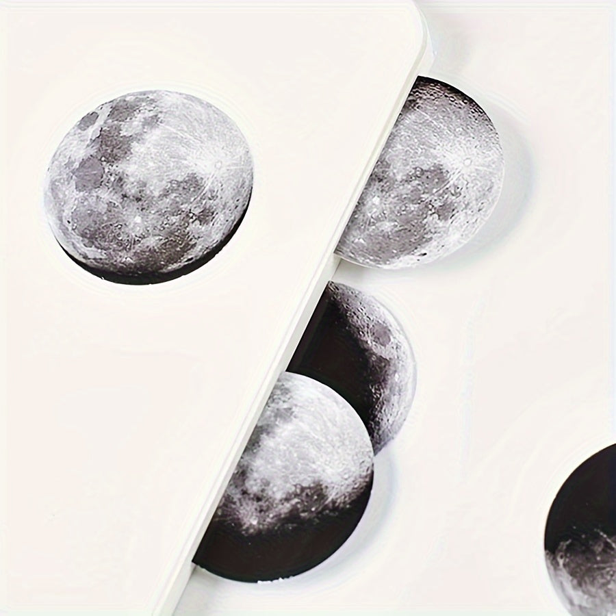 Moon Mini Paper Stickers Circular Designs for Scrapbooking & Decoration