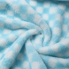 Rabbit Fur Checkerboard Plush Soft Comfortable Hat Shoes Pillow Bag Toy