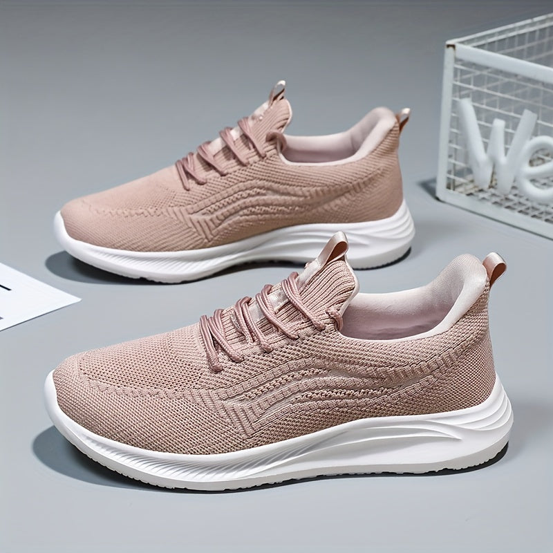 Women's Lace Up Athletic Running Shoes Soft Sole Casual Mesh Sneakers