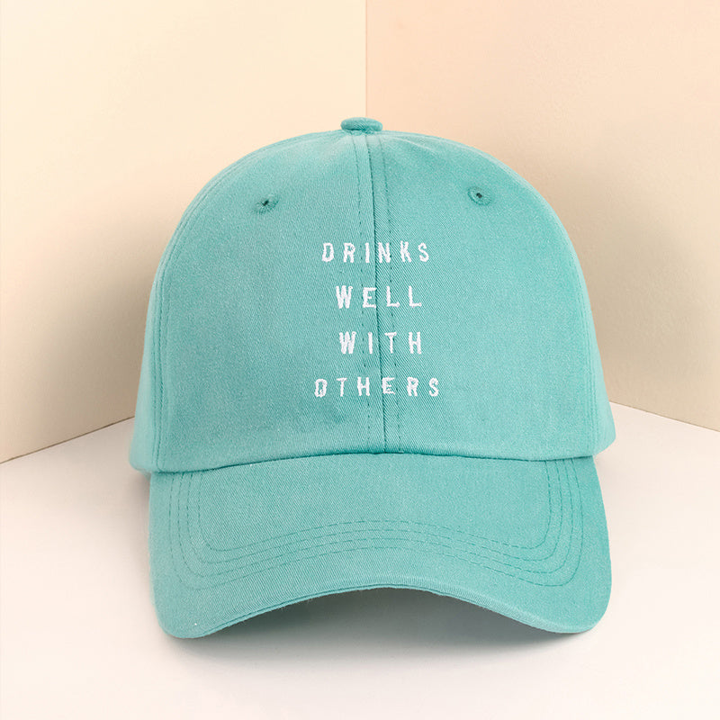 Letters Embroidery Baseball Cap Outdoor Adjustable Hat For Women